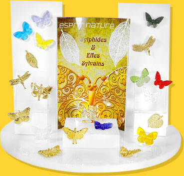 Présentoir esprit nature papillons Prime