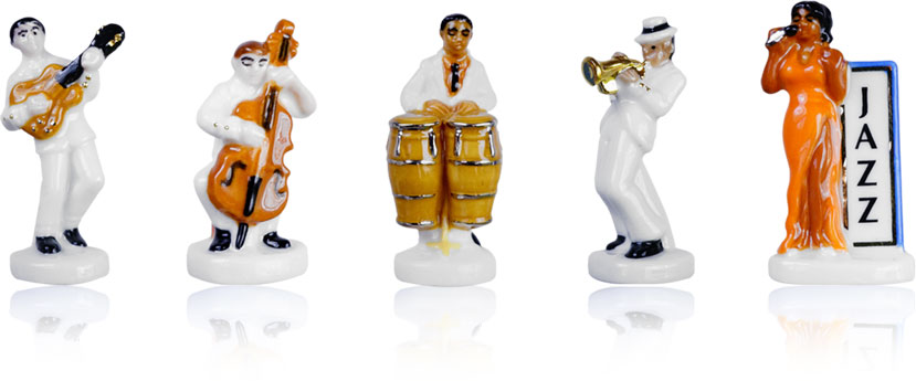 100 ANS DE JAZZ - Série de 10 fèves