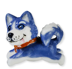 Collection de 10 fèves Épiphanie 2020 - HAPPY HUSKIES - Fève n°5