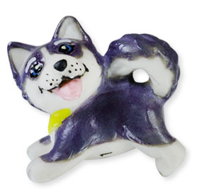 Collection de 10 fèves Épiphanie 2020 - HAPPY HUSKIES - Fève n°9