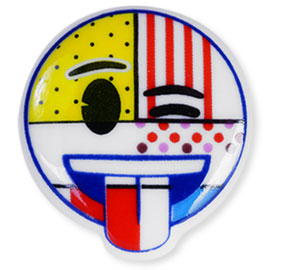 Collection de 10 fèves Épiphanie 2020 - ÉMOJI ART CONTEMPORAIN - Fève n°3