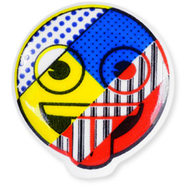 Collection de 10 fèves Épiphanie 2020 - ÉMOJI ART CONTEMPORAIN - Fève n°7