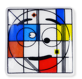 Collection de 10 fèves Épiphanie 2020 - ÉMOJI ART CONTEMPORAIN - Fève n°8