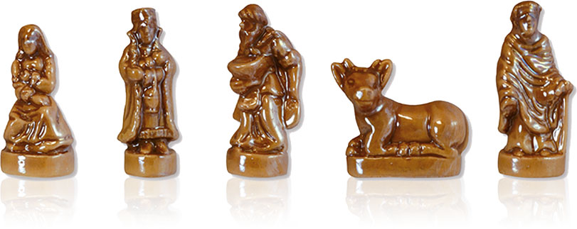 Prime fèves crèche marrons