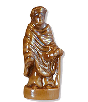 Collection de 12 fèves Épiphanie 2020 - CRÈCHE SCINTILLANTE MARRON - Fève n°4