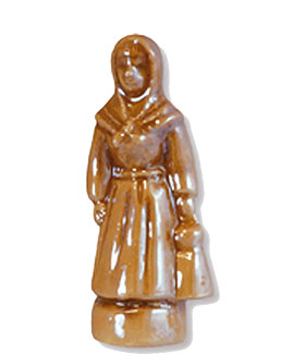Collection de 12 fèves Épiphanie 2020 - CRÈCHE SCINTILLANTE MARRON - Fève n°5