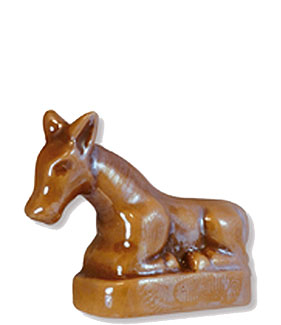 Collection de 12 fèves Épiphanie 2020 - CRÈCHE SCINTILLANTE MARRON - Fève n°7