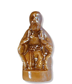 Collection de 12 fèves Épiphanie 2020 - CRÈCHE SCINTILLANTE MARRON - Fève n°10
