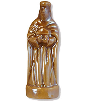 Collection de 12 fèves Épiphanie 2020 - CRÈCHE SCINTILLANTE MARRON - Fève n°12