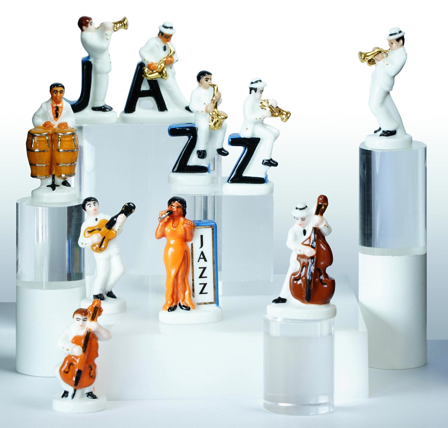 Série de fèves "100 ANS DE JAZZ" par le créateur de fèves "Prime"