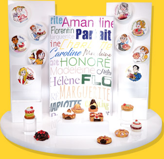 Présentoir Muséo Blanc Petits Noms Des Gourmandises
