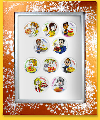 Coffret Reliure Cuivre Prenoms Gourmands