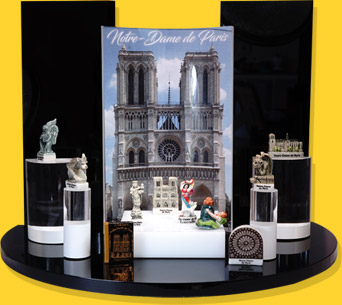 Présentoir Muséo Noir Notre Dame De Paris