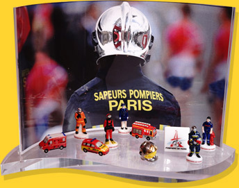 Présentoir Goutte Sapeurs Pompiers De Paris