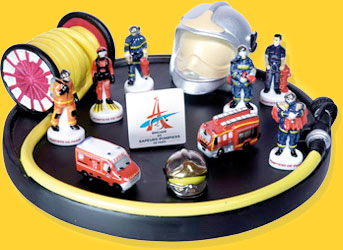 Collection 10 fèves Épiphanie 2021 - Sapeurs Pompiers de Paris - Prime