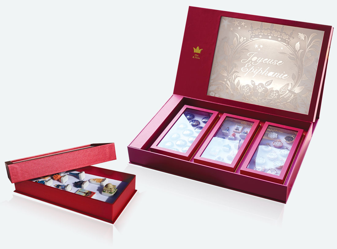 Nouveauté Coffret Luxe Fleur D'Amande pour vos collections de fèves Prime Épiphanie 2023