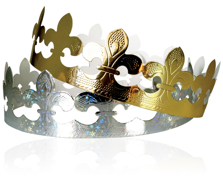 Couronnes Fleur de Lys Or et Argent classiques Prime pour Épiphanie 2023