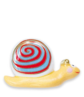 Escargots Sucre d’Orge - 10 fèves en porcelaine - Épiphanie 2023
