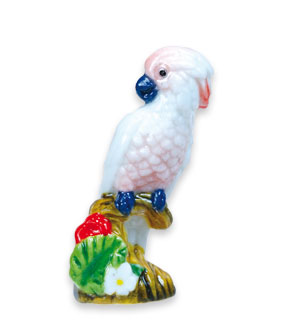 Kakatoés - 10 fèves en porcelaine - Épiphanie 2023