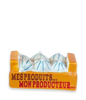 Marché Bio - 11 fèves en porcelaine - Épiphanie 2023