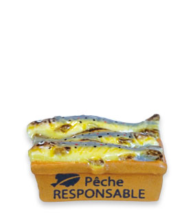 Marché Bio - 11 fèves en porcelaine - Épiphanie 2023