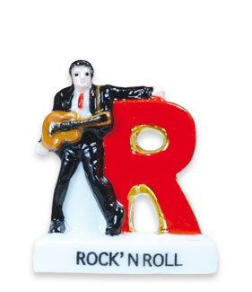 Oh, Rock’N Roll - 10 fèves en porcelaine - Épiphanie 2023