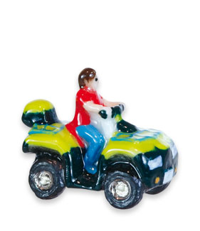 Quads Balade - 10 fèves en porcelaine - Épiphanie 2023