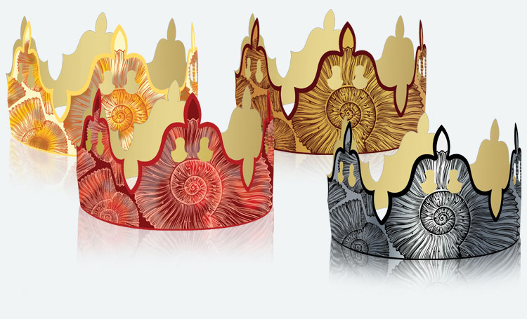 couronnes-des-rois-ammonite-epiphanie-prime-2024 Amalgame Ammonite au thème de couronnes des rois pour l'Épiphanie 2024