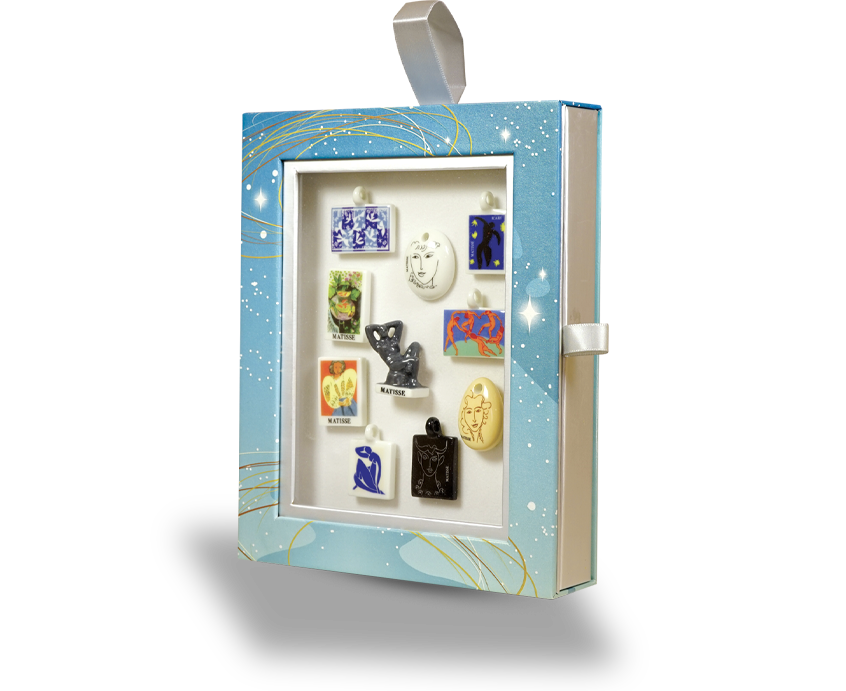 accessoires pour l epiphanie 2026 avec primecof feerie bleu hommage a matisse serie de feves