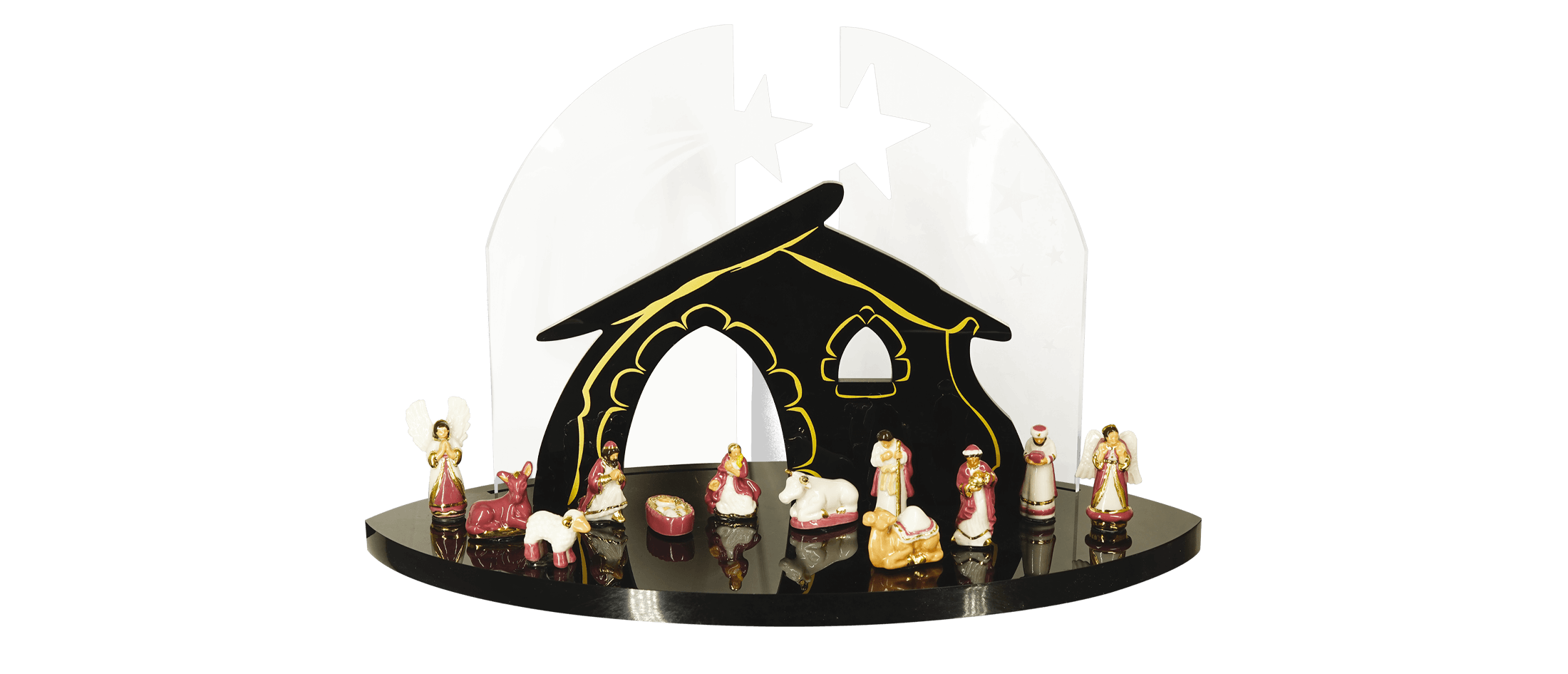 Présentoir Nativité pour collection de fèves Prime avec l'Épiphanie 2027