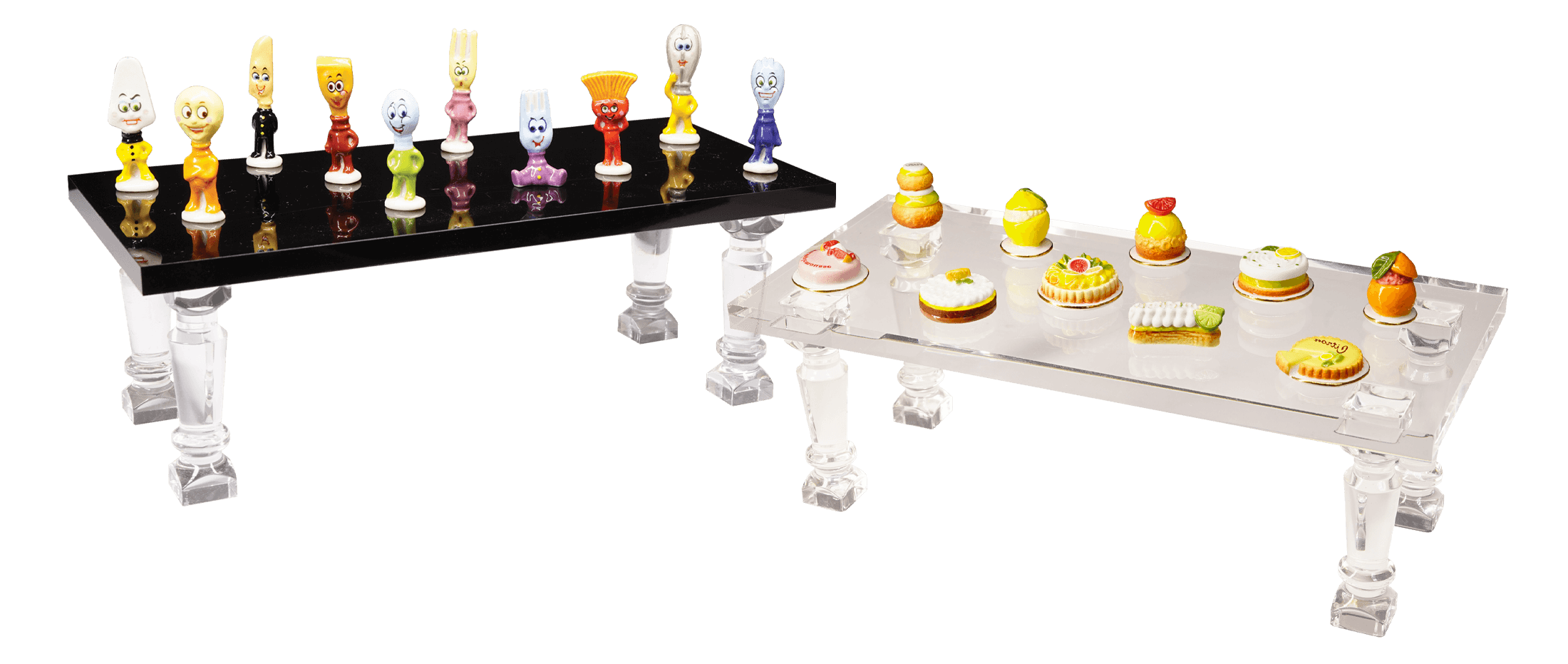 Présentoir Table Design pour collection de fèves Prime avec l'Épiphanie 2027